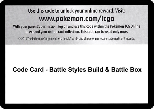 Code Card - Battle Styles Build & Battle Box