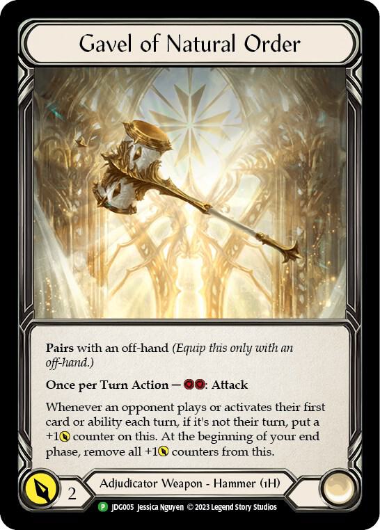 Gavel of Natural Order - JDG005