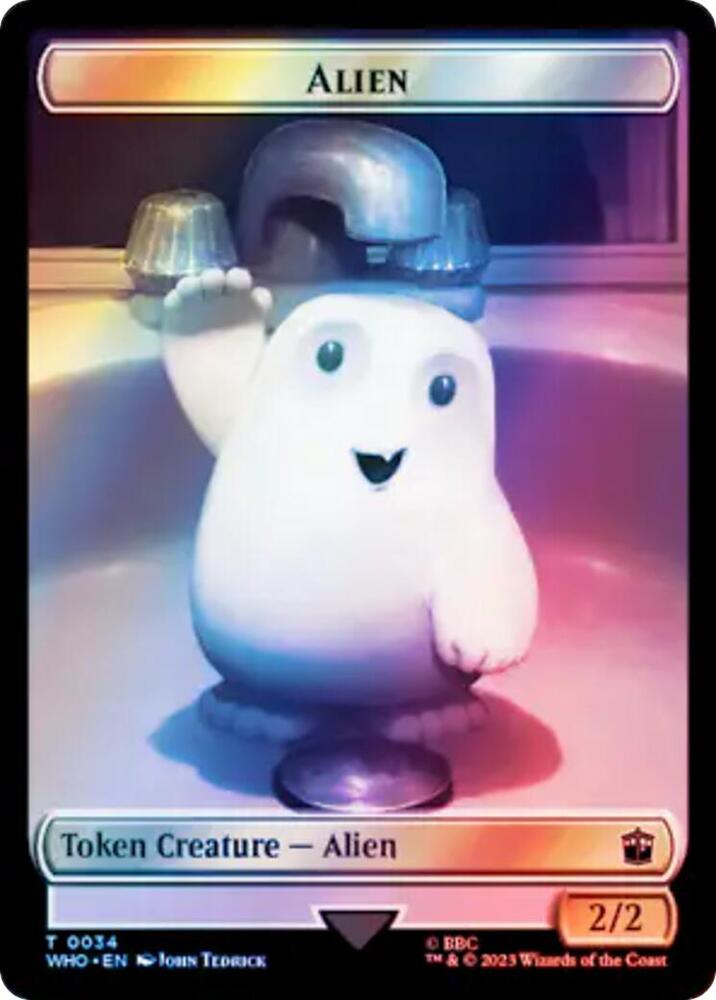Alien // Food (0059) Double-Sided Token (Surge Foil)