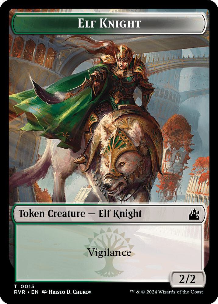 Elf Knight // Angel (0003) Double-Sided Token