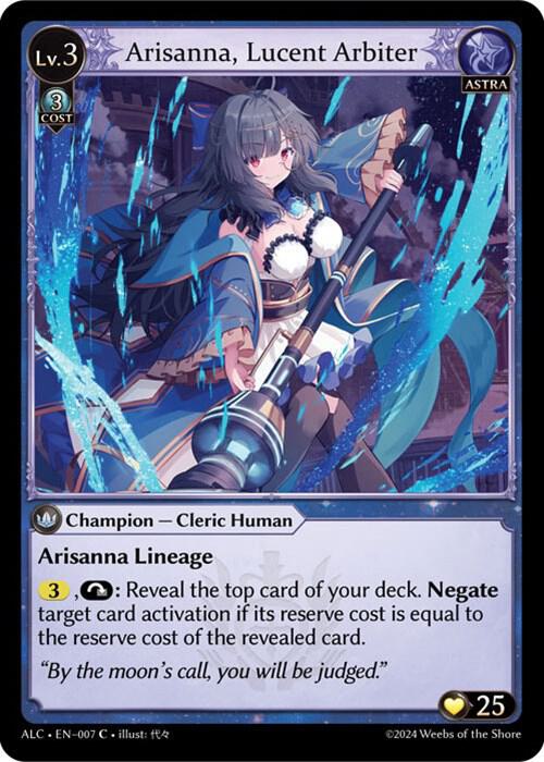 Arisanna, Lucent Arbiter