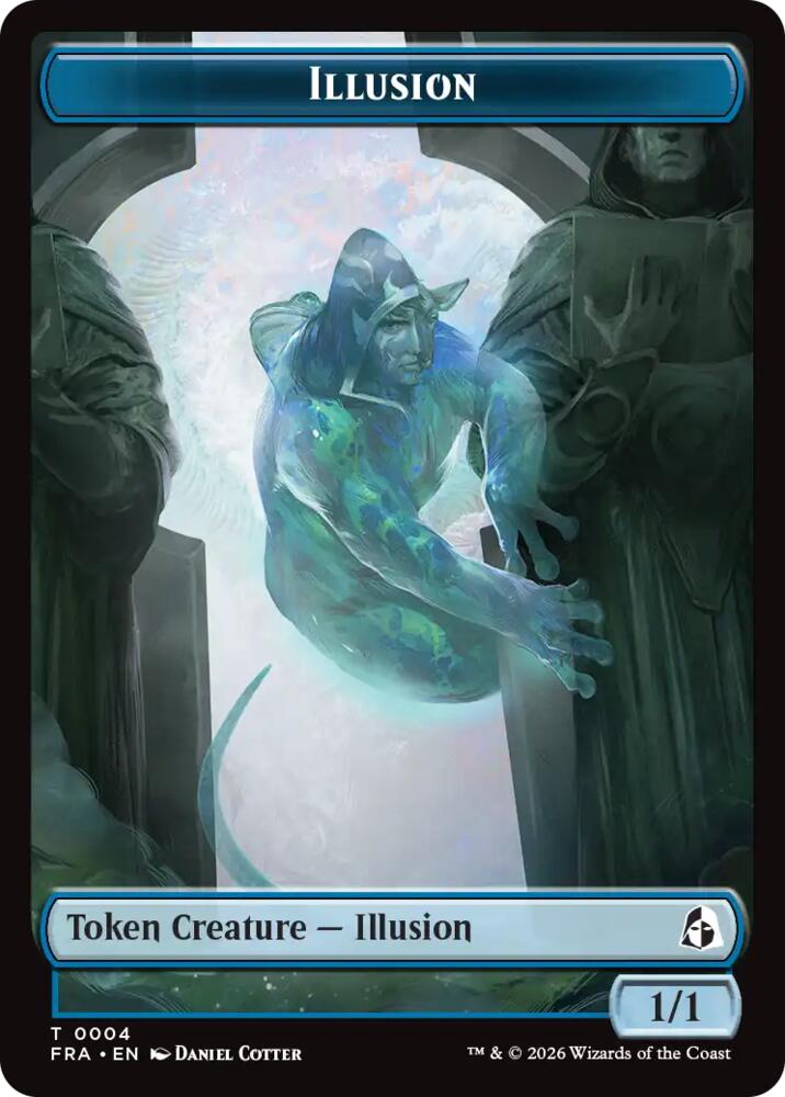 Illusion // Jace Double-Sided Token [Reality Fracture]
