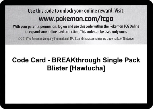 Code Card - BREAKthrough Single Pack Blister [Hawlucha]