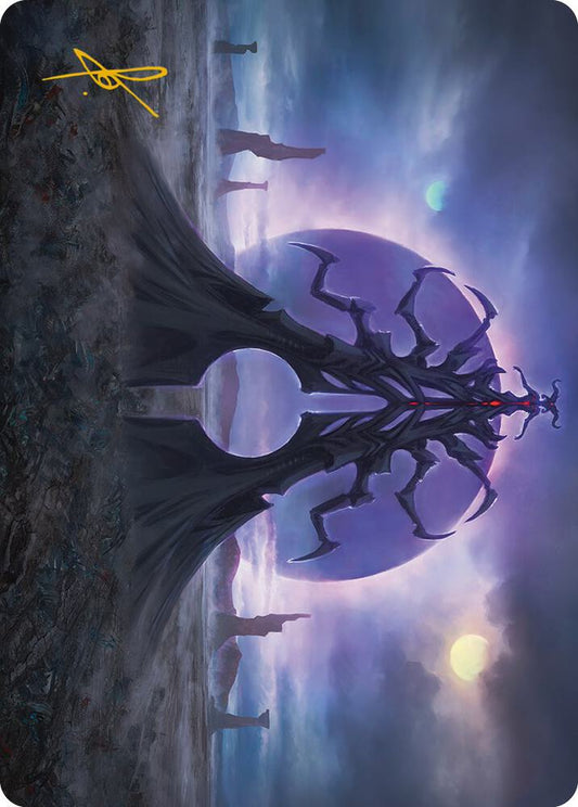 Black Sun's Twilight Art Card (Gold-Stamped Signature)