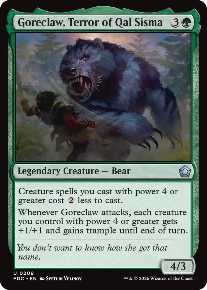 Goreclaw, Terror of Qal Sisma [Commander: Foundations]