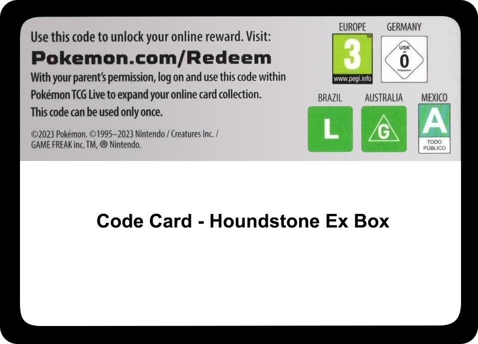 Code Card - Houndstone ex Box