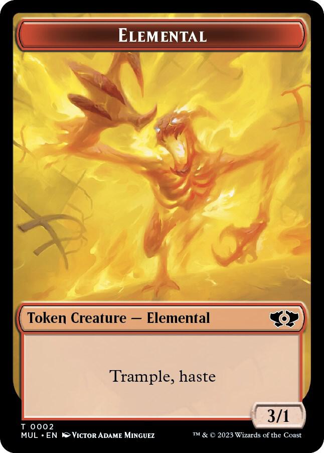 Elemental (0002) // Zombie Double-Sided Token