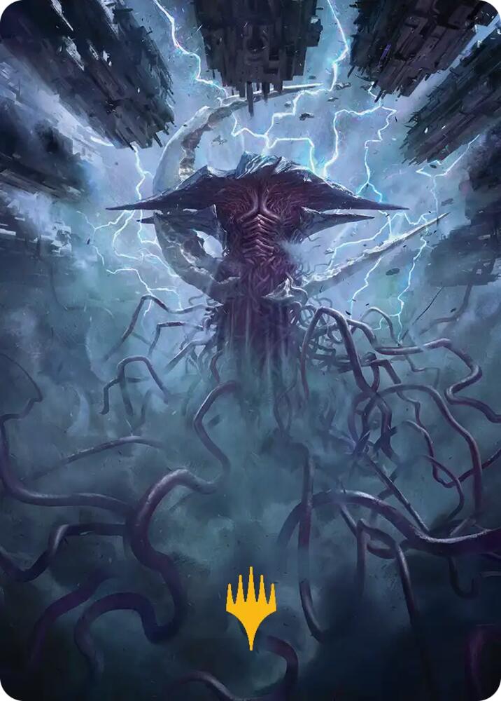 Emrakul, the Exigent Doom Art Card (Gold-Stamped) [Art Series: Reality Fracture]
