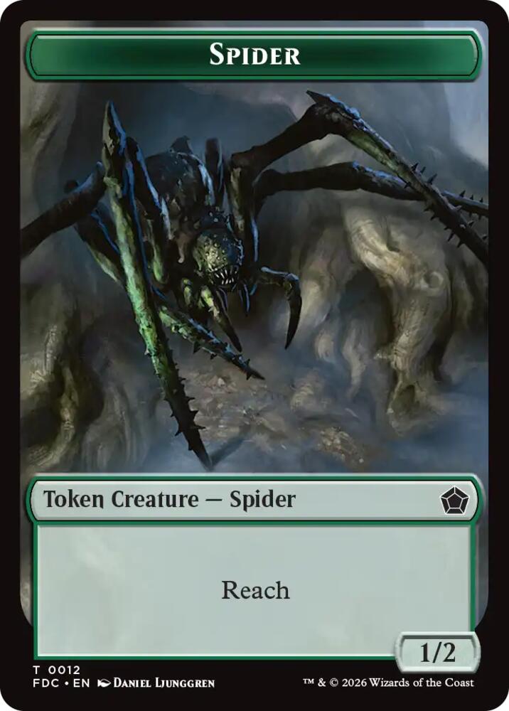 Spider // Phyrexian Beast Double-Sided Token
