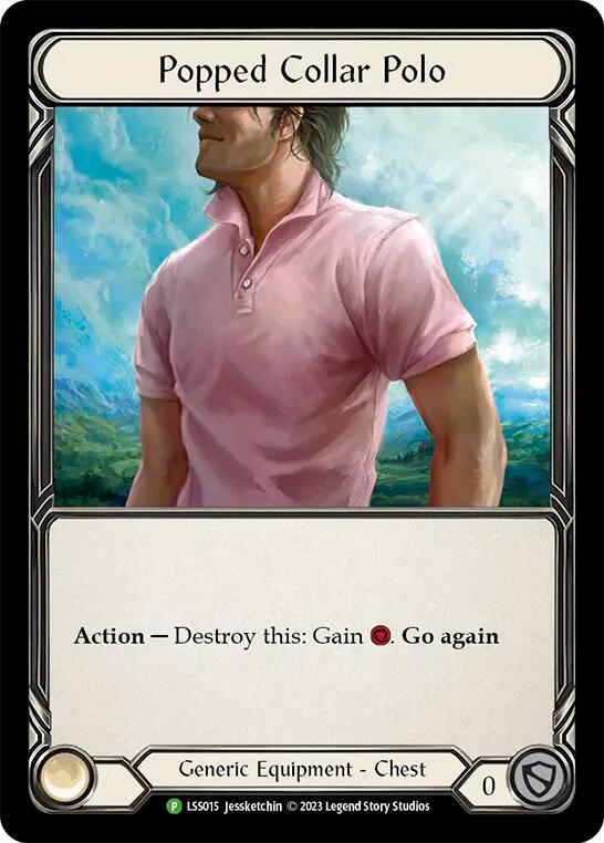 Popped Collar Polo - LSS015