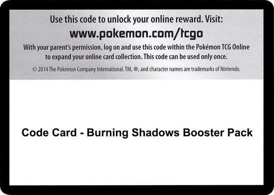 Code Card - Burning Shadows Booster Pack