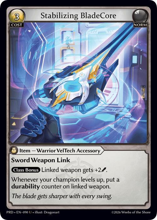 Stabilizing BladeCore (Interference Curio Foil) [.asphodel/paradise]