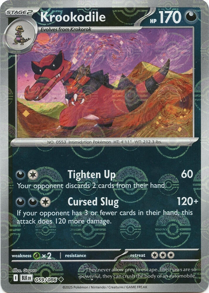Krookodile (Poke Ball Pattern)