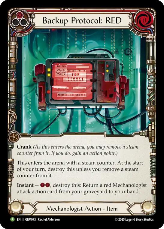 Backup Protocol: RED