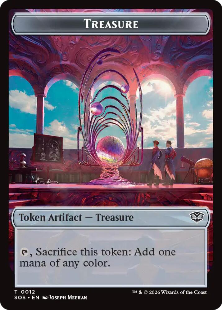 Treasure // Clue Token Double-Sided Token [Secrets of Strixhaven]