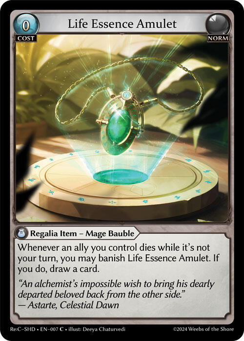 Life Essence Amulet