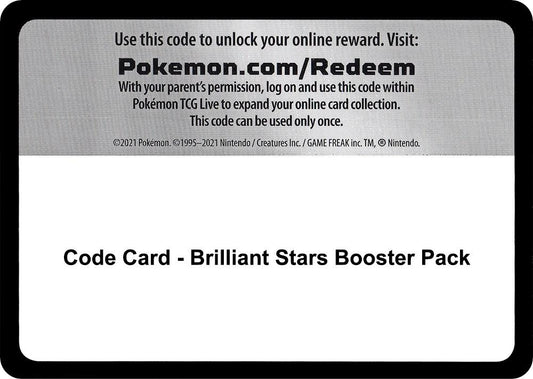 Code Card - Brilliant Stars Booster Pack