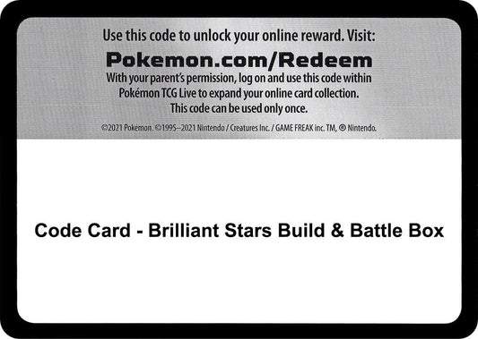 Code Card - Brilliant Stars Build & Battle Box