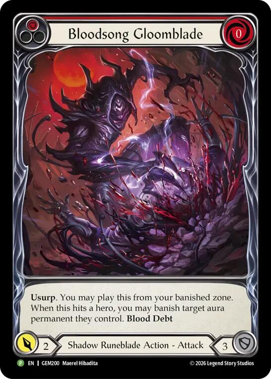 Bloodsong Gloomblade [GEM Pack 6]