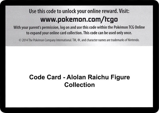 Code Card - Alolan Raichu Figure Collection