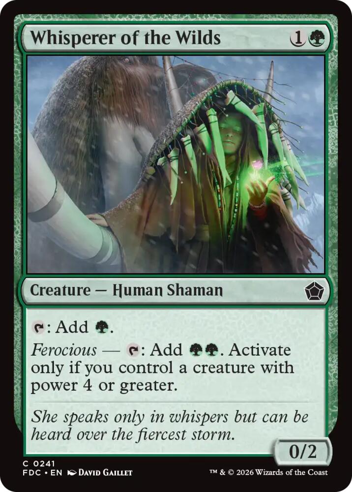 Whisperer of the Wilds [Commander: Foundations]