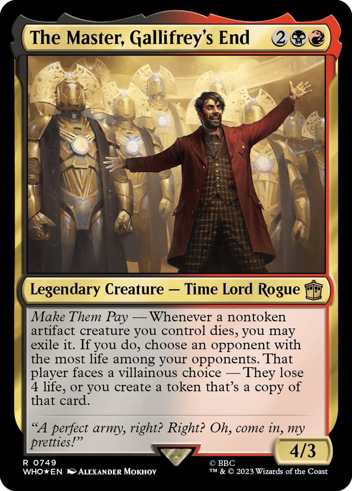 The Master, Gallifrey's End (Surge Foil)