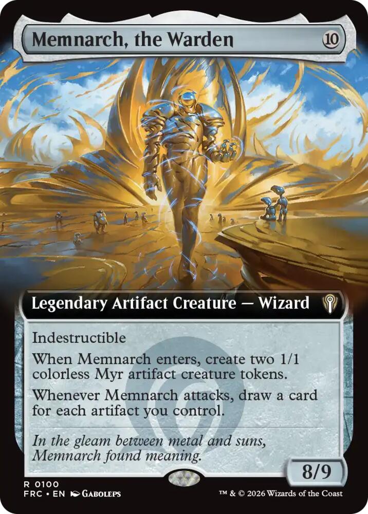 Memnarch, the Warden (Extended Art) [Commander: Reality Fracture]