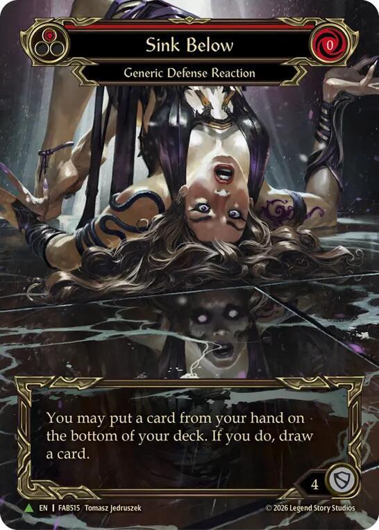 Sink Below (Red) (Marvel) - FAB515 [Flesh and Blood: Promo Cards]