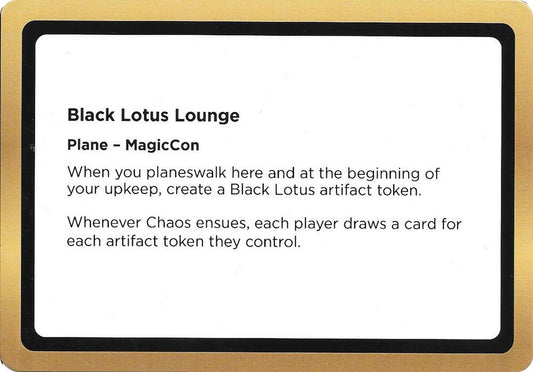 Black Lotus Lounge (Black Lotus Unknown Planechase)