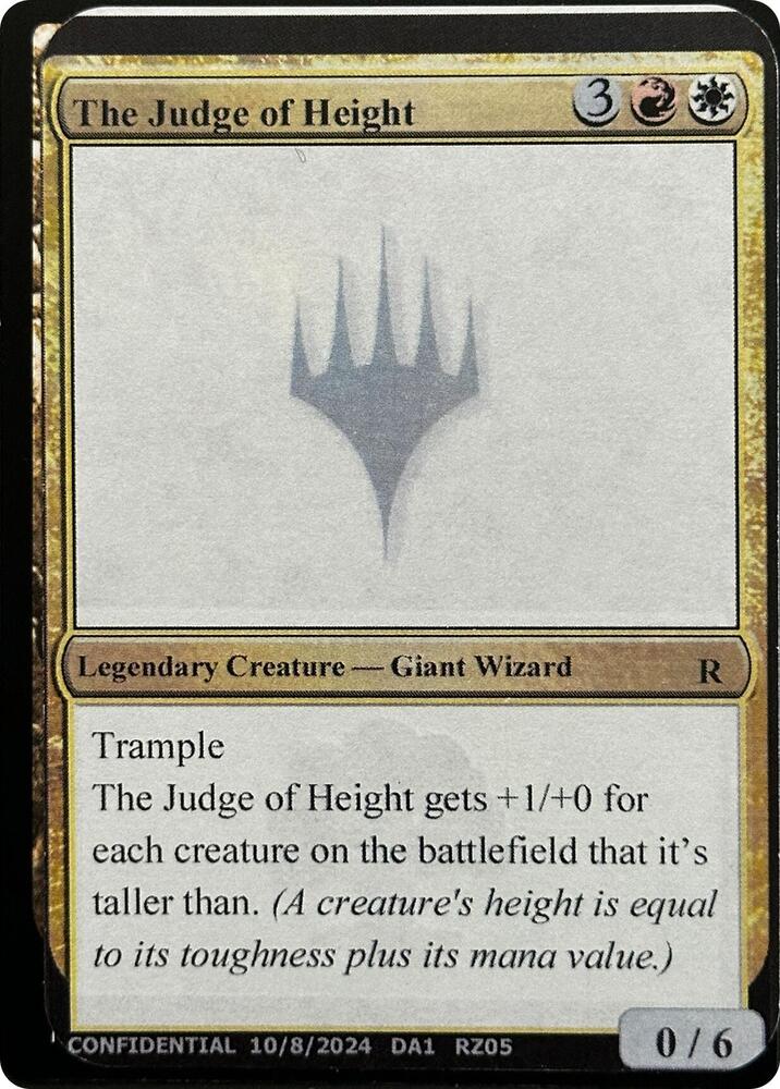 The Judge of Height