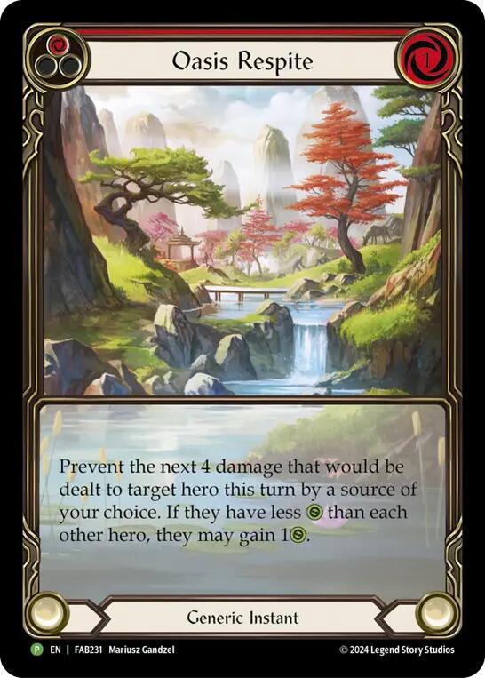 Oasis Respite (Red) - FAB231
