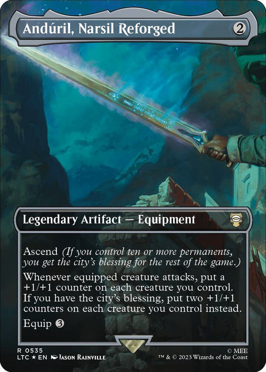 Anduril, Narsil Reforged (Borderless) (Surge Foil)