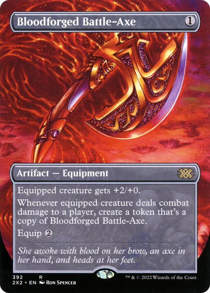 Bloodforged Battle-Axe (Borderless)