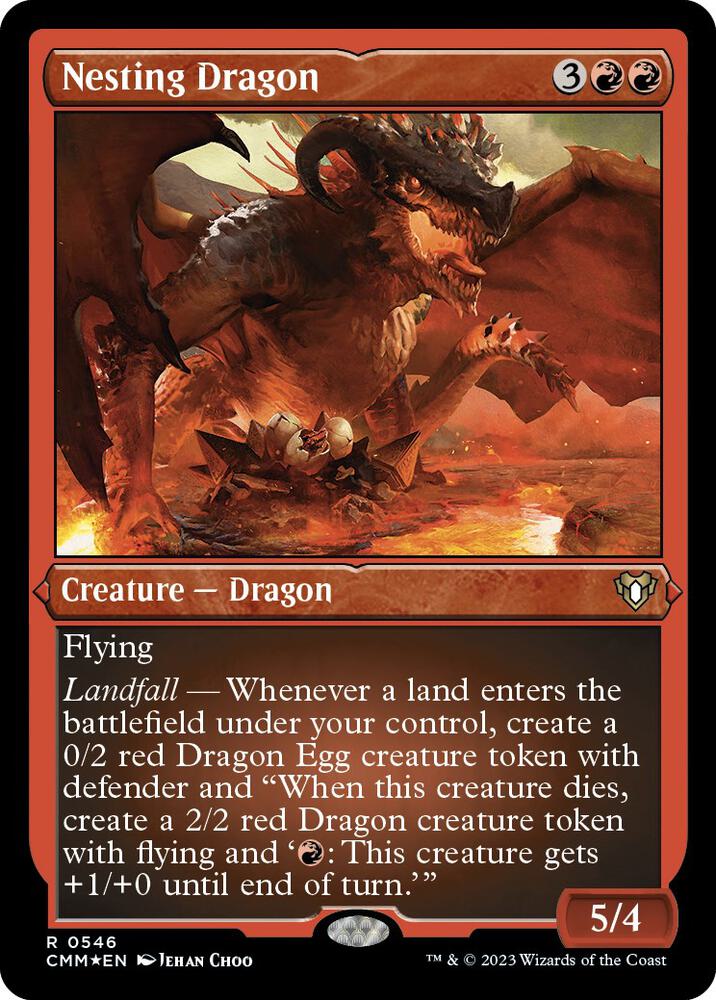 Nesting Dragon (Foil Etched)